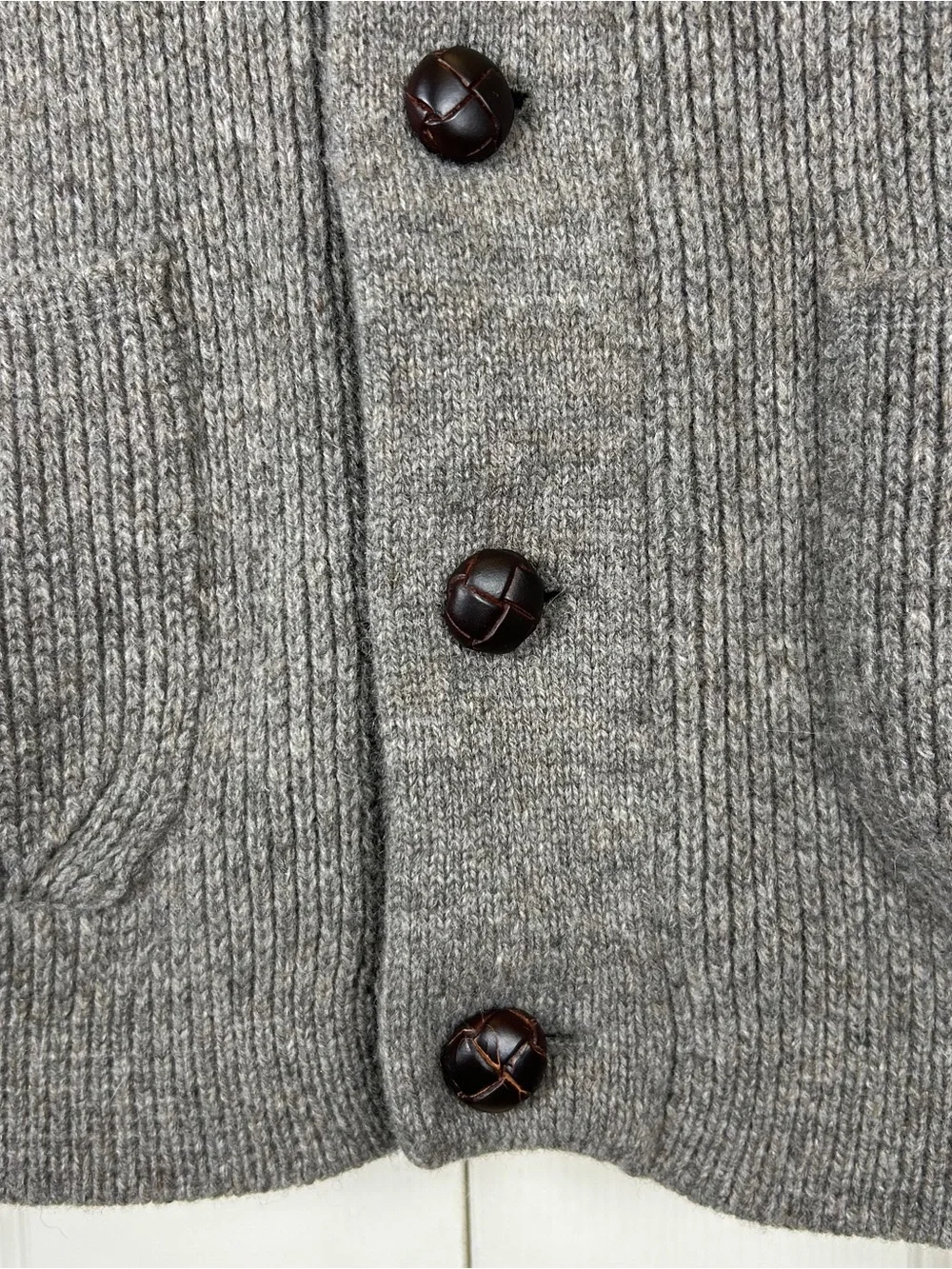 J. Crew Men’s 100% Lambs Wool Cardigan Sweater
